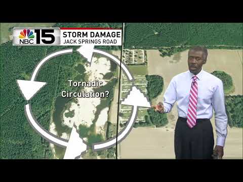 Chief Meteorologist Alan Sealls breaks down storm damage in Atmore - NBC 15 WPMI