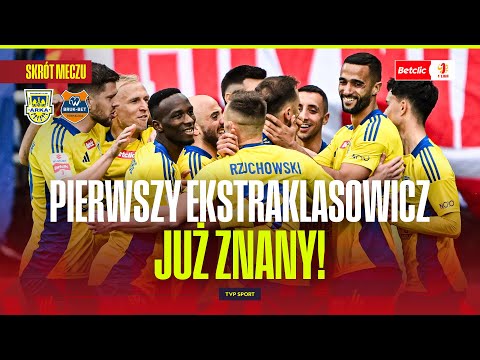 SKRÓT: ARKA GDYNIA - BRUK-BET TERMALICA NIECIECZA. PIERWSZY EKSTRAKLASOWICZ ZNANY! BETCLIC 1 LIGA
