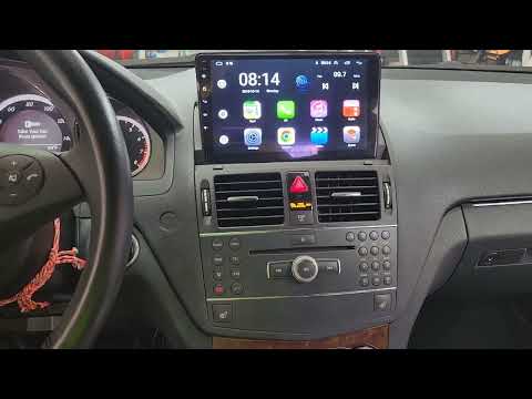 C-Class Mercedes-Benz 08-11 Android Carplay head unit Oem style tesla screen install DIY