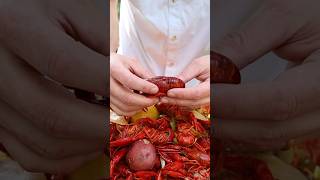 How to peel a crawfish. Full cook is on my channel #crawfish