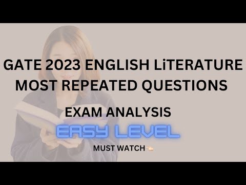 GATE 2023 EXAM QUESTIONS |ENGLISH LITERATURE |NET|SET|JRF