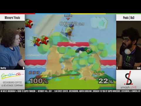 NC Melee Arcadian 4 Pools - Beeftip (Falco) vs. Sidd (Luigi)