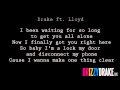 Drake Ft Lloyd A Night Off Lyrics VIDEO