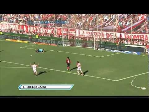 Gol de Jara. Unión 1 - Newell's 0. Torneo Inicial 2012. Fecha 17. Fútbol Para Todos