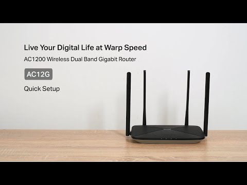 Set up your Mercusys Wi Fi Router via a Web Browser-AC12G