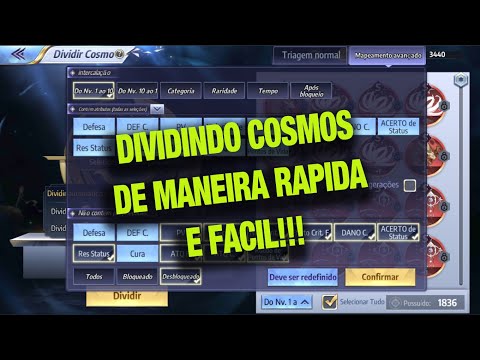 Dividindo os Cosmos de Maneira rapida e eficaz!! - Saint Seiya Awakening