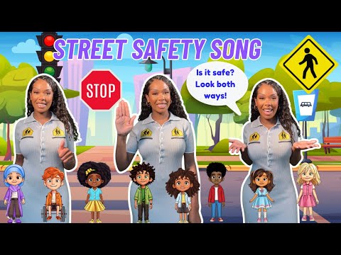 Street Safety Song| Learning with Ms Houston| Kid Songs
