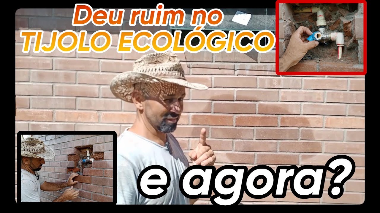 Deu ruim no TIJOLO ECOLÓGICO será que da conserto? veja o que aconteceu