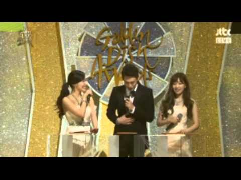 140116 #GoldenDisk Taeyeon & Tiffany MC Cut 7