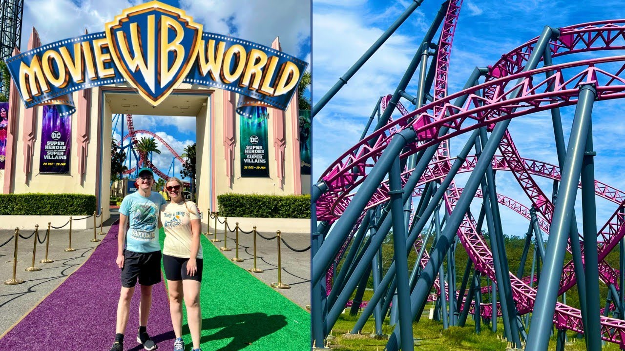 A duo embarks on a visit to Warner Bros. Movie World.