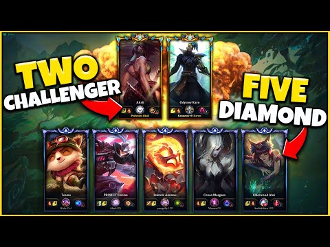 *2 CHALLENGERS VS 5 DIAMOND E-GIRLS* THE FINAL SQUAD VIDEO (INSANE 2V5 CHALLENGE) League of Legends