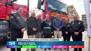 Bomberos de Rancagua, Requínoa y Coinco reciben nuevos carros cisterna