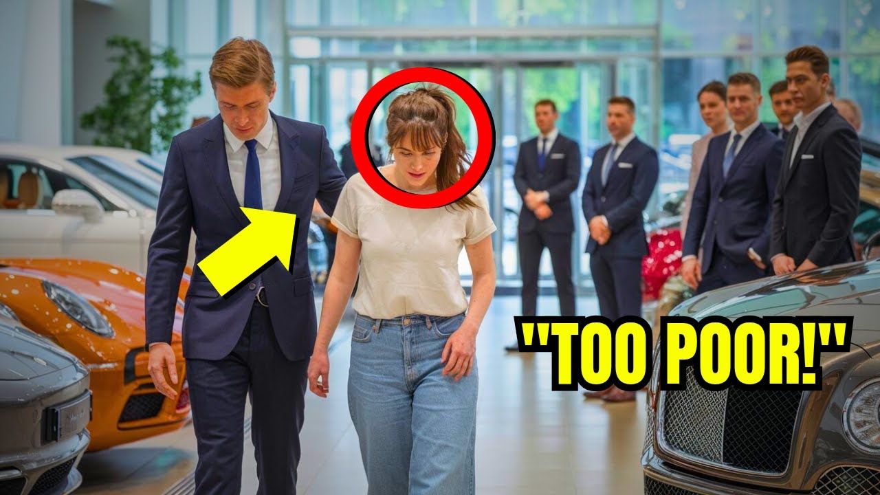 A Simple Woman Kicked Out of Car Dealership, Next Day, Her Billionaire Husband's Rolls Royce Arrives