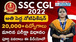 SSC CGL 2022 Notification | SSC CGL Recruitment 2022 | 20,000+ Vacancies | New Exam Pattern