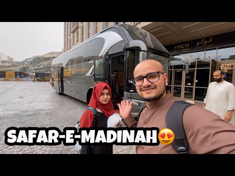 First Time MAKKAH TO MADINAH luxury bus mai travel kia😍
