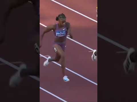 Melissa Jefferson win her semi in 10.87 !!!