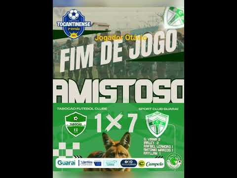 Jogador Otávio novo Reforço do Sport Clube Guarai em Tocantins, representando cidade de São Geraldo