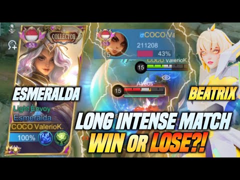 LONG INTENSE MATCH! WIN OR LOSE?! | ESMERALDA GAMEPLAY | MOBILE LEGENDS