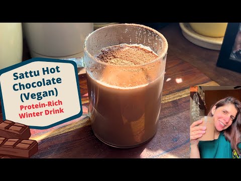 Sattu Hot Chocolate Recipe | Tasty Protein Rich Vegan Winter Drink Recipe for Weight Loss
