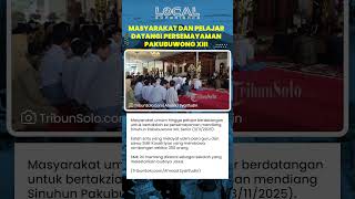 Masyarakat dan Pelajar Datangi Persemayaman Sinuhun Pakubuwono XIII di Keraton Kasunanan Surakarta