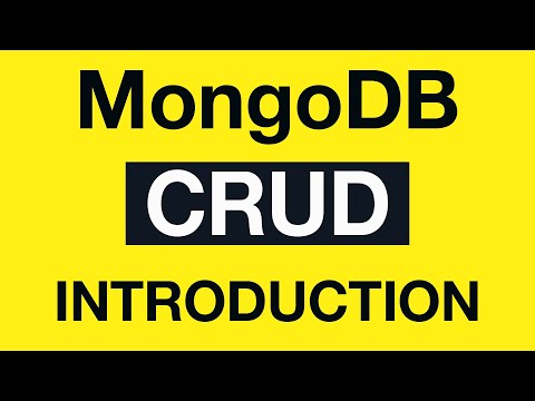 MongoDB CRUD Operations 01 Introduction to the CRUD Operations