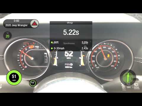 2020 Jeep Wrangler 2.0L 0-60