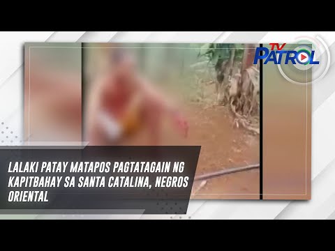 Lalaki patay matapos pagtatagain ng kapitbahay sa Santa Catalina, Negros Oriental TV Patrol