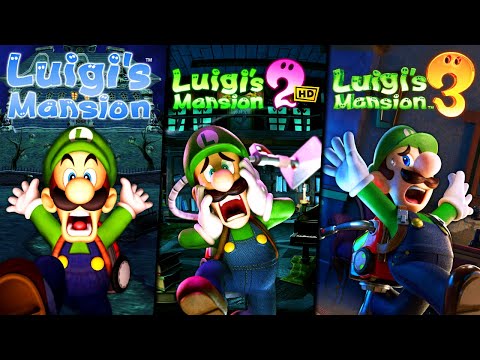 Luigis Mansion Trilogy (Switch) - Full Game Series | 100% Walkthrough No Damage Gameplay