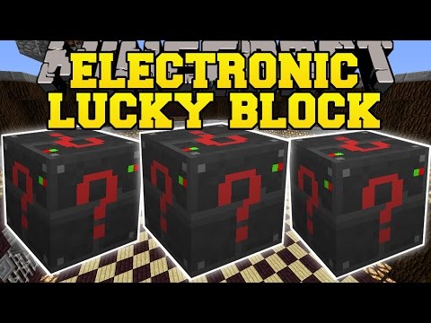 PopularMMOs - Minecraft: ELECTRONIC LUCKY BLOCK MOD (LUCKY DUNGEONS, LUCKY MACHINES,  & MORE!) Mod Showcase