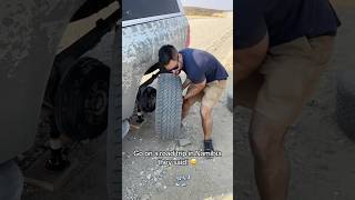 Flat Tire In The Middle of Nowhere Namibia