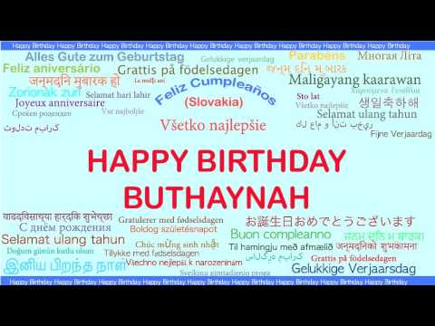 Buthaynah   Languages Idiomas - Happy Birthday
