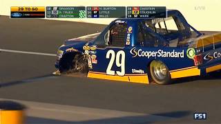 NASCAR Camping World Truck Series 2017. Dover International Speedway. Chase Briscoe Loses Wheel