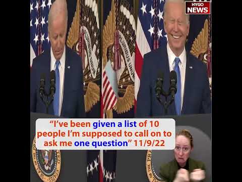 These 10 questions are really going quickly, Biden Calls on Preapproved List of 10 Reporters