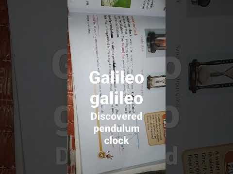 Galileo Galilei discovered pendulum clock in earlier time