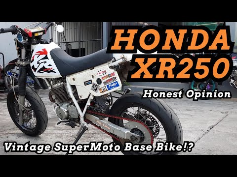 Honda XR250 Review - AWESOME VINTAGE ENDURO FOR SUPERMOTO!!