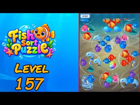 Fish Sort Puzzle Level 157 Walkthrough thumbnail