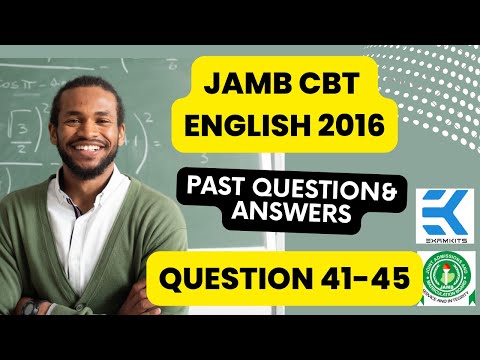 JAMB CBT English 2016 Question 41-45 (Answers)
