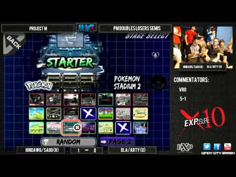 EXPosure 10 - DLA/Arty (Ganon/Diddy) vs.Hindawg/Sago (Falco/Snake) PM Doubles Losers Semis