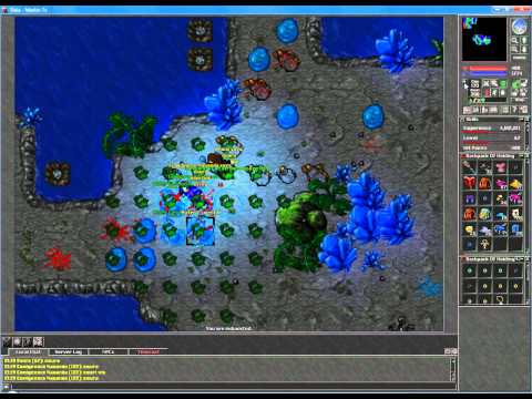 Tibia -  Malvera Server - Killing lvl 122 Mage Red Skull