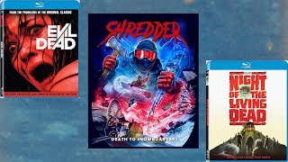 Night Of The Living Dead 90 and Evil Dead Unrated from Sony plus Shredder from Scorpion