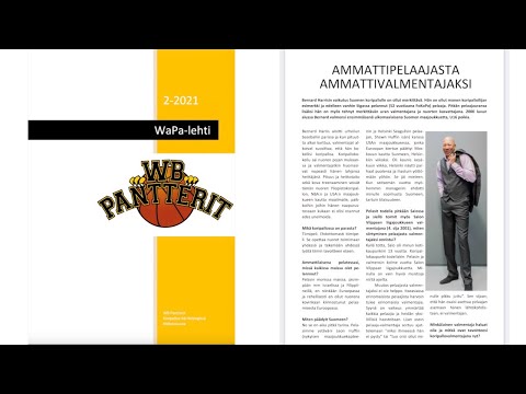 Ammattipelaajasta ammattivalmentajaksi | Bernard Harris | WaPa-lehti 2-2021