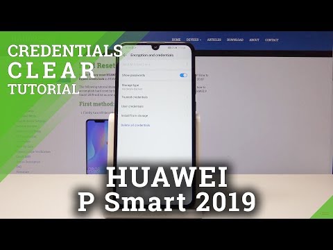 How to Clear Credentials in HUAWEI P Smart 2019