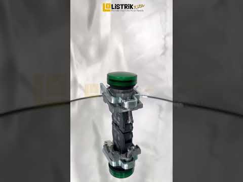 COMPLETE PILOT LIGHT DIA22 PLAIN LENS WITH INTEGRAL LED 24V GREEN
