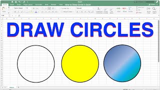 How to Draw Circle in Excel