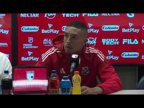 Rueda de prensa de Medellín tras su partido con Santa Fe
