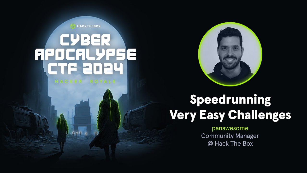 Cyber Apocalypse 2024: Speedrunning very easy challenges by Panawesome