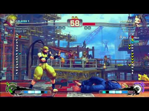 SSF4 Rank Match  Playerjun52 (KE)  vs  uramakiroll (IB)