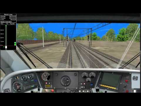 Openrails - Transiti e incroci in Direttissima Roma - Firenze visti dalla Cabina