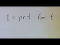 Solve the Formula for t:  I = prt