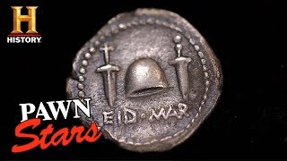 Pawn Stars: "Ides of March" Denarius Coin (Season 15) | History